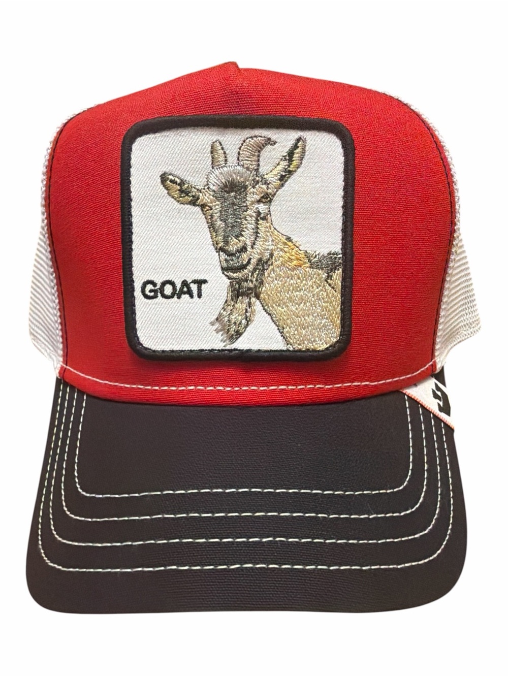 Goorin Bros The Farm GOAT MVP Butter Red Trucker Hat NWT